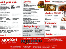 Mooyah Burgers, Fries Shakes menu