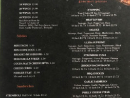 Harper's Pub Pizza menu