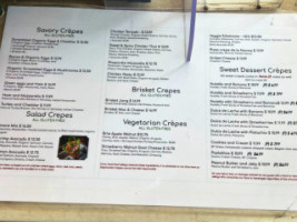 Stephanie's Crepes menu