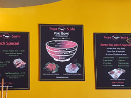 Truya Sushi menu