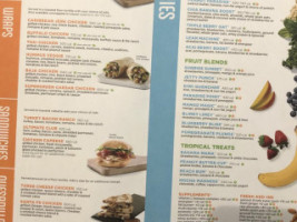 Tropical Smoothie Cafe menu