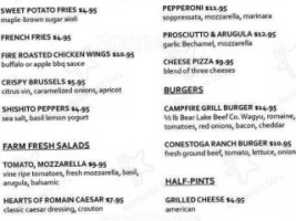 Campfire Grill menu