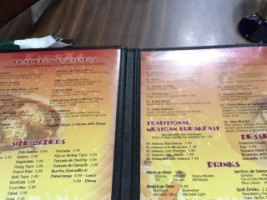 La Fiesta Mexicana menu