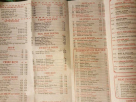 Eastern Chinese menu