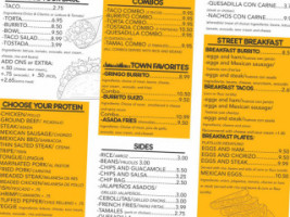 Taco Town Mexican Grill menu