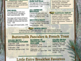 Northwoods Inn menu