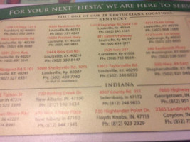 El Nopal menu