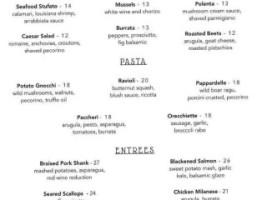 Burrata Havertown menu