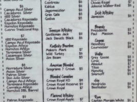 La Tequila Jalisco menu