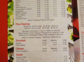 Charles Pizza menu