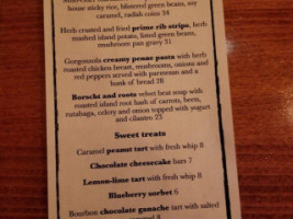 Roaming Radish menu