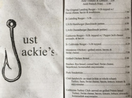 Just Jackie's menu