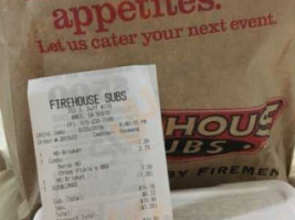 Firehouse Subs menu