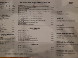 Pho 99 menu