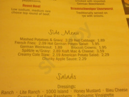 Dunderbak's Market Cafe menu