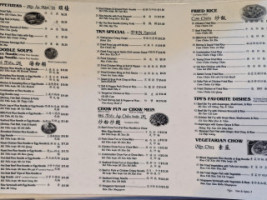 Tim Ky Noodle menu