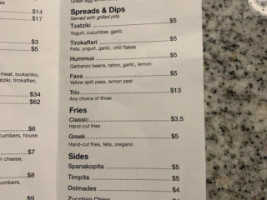 The Fat Greek menu