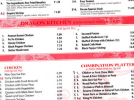 Dragon Kitchen menu