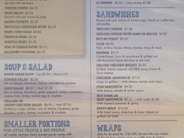 Lake Magnor menu