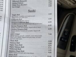 Konnichiwa Japanese Steak House Sushi menu