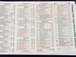 Lucky Star Chinese menu