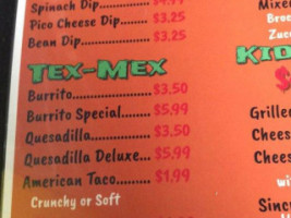 Taqueria Lou Lou menu