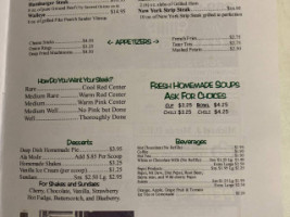 Judy's menu