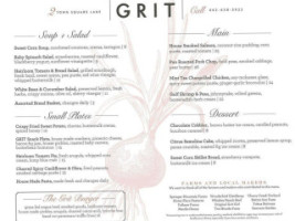 Grit menu