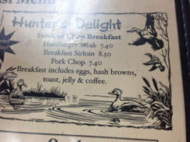 Sportsmen's Cafe Llc menu