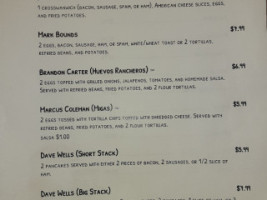 All American Eatery Catering Co. menu