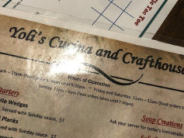 Yoli's Cucina And Crafthouse menu