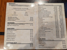 Filling Station menu