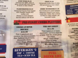 Altitude And Grill menu