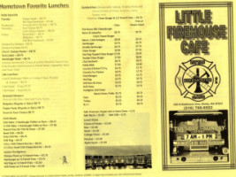 Little Firehouse Cafe menu