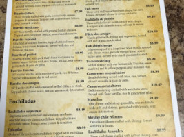 Dos Amigos menu