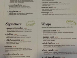 Abby's Market Cafe menu