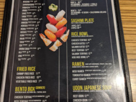 Maya Sushi Lounge menu