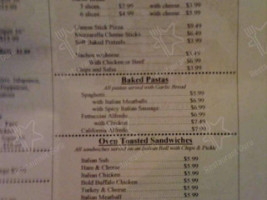 Geneo's Pizza Pub menu