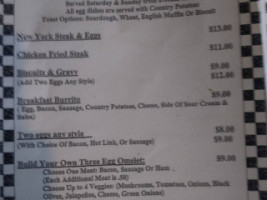 Mack's Grill menu