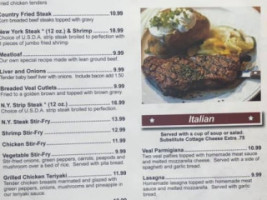 American Table Family menu