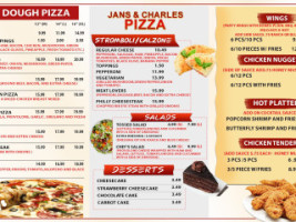 Jan's Charles' Pizza menu