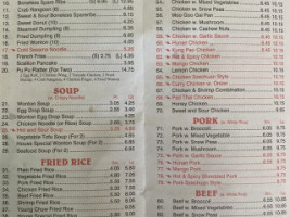 Great Taste Chinese menu