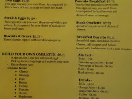 Tailgaters Of Stoughton menu