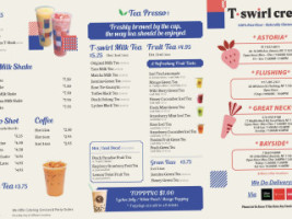 T-swirl Crepe menu