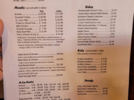 Brisky's Bbq menu