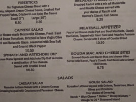 Papa Brunee's menu