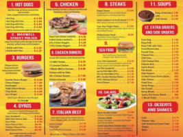 Rudy's Grill menu