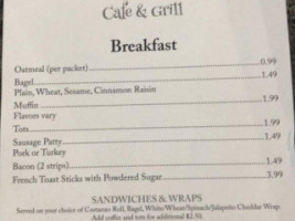 The Gateway Cafe Grill menu