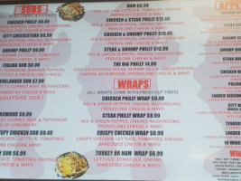 Sub City menu