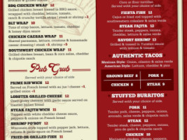 Joey's West menu